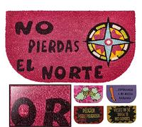 LucaHome - Felpudo Coco 40x70 Antideslizante, Felpudo Entrada casa no Pierdas el Norte, felpudos Entrada casa, tapete Interior o Felpudo Exterior