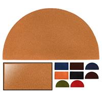 LucaHome - Felpudo de Coco Sintetico 40x70cm Marron semiluna con Base Antideslizante, Felpudo de Coco Liso. Felpudo Absorbente Entrada casa, Ideal para Puerta Exterior o Pasillo