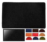 LucaHome - Felpudo de Coco Sintetico 40x70cm Negro con Base Antideslizante, Felpudo de Coco Liso. Felpudo Absorbente Entrada casa, Ideal para Puerta Exterior o Pasillo