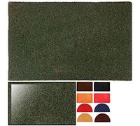 LucaHome - Felpudo de Coco Sintético 60x100cm Verde con Base Antideslizante, Ideal para Puerta Exterior o Pasillo
