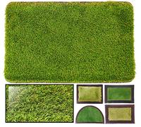 LucaHome - Felpudo Entrada casa 40x60 cm de Césped Artificial, Base Antideslizante, Fácil Limpieza, Absorbente