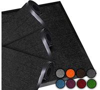 LucaHome - Felpudo Entrada casa 40x60cm Negro - Alfombra Antideslizante Lavable para Puerta de Entrada, Cocina y Pasillo - Felpudo Exterior e Interior - Tapetes Originales Entrada casa