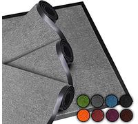 LucaHome - Felpudo Entrada casa 40x60cm Plata - Alfombra Antideslizante Lavable para Puerta de Entrada, Cocina y Pasillo - Felpudo Exterior e Interior - Tapetes Originales Entrada casa