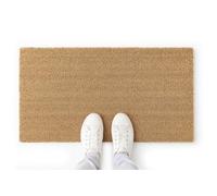 LucaHome - Felpudo Entrada casa 70x120cm - Felpudo Coco Liso con Base Antideslizante - Exterior e Interior - fácil de Limpiar - Resistente para hogar, Oficina, terraza y jardín
