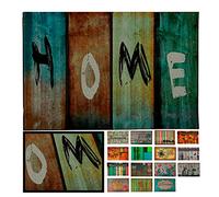 LucaHome - Felpudo Entrada casa de Goma-Flocada 45x75cm Arizona Base Antideslizante- fácil Limpieza- Felpudo Absorbente Acolchado- Fepudo para Exterior e Interior (Home)