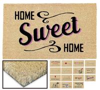 LucaHome - Felpudo Entrada casa Original y Divertido de Coco Natural - Felpudo Home Sweet Home 33x60 - Ideal para Puertas de Exteriores Cubiertas, pasillos y entradas de hogares