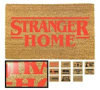 LucaHome - Felpudo Entrada casa Original y Divertido de Coco Natural - Felpudo Stranger Home 33x60 - Ideal para Puertas de Exteriores Cubiertas, pasillos y entradas de hogares