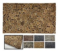 LUCA HOME - Felpudo Natural 100% de Madera Natural Artesanal Premium, felpudos ecológicos de Madera Felpudo Entrada casa Ideal para Exterior y Decorar