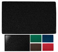 LucaHome - Felpudo Rizo Villena Negro Rectangular con Base Antideslizante Muy Absorbente, Felpudo 45x75cm Rizos PVC, Felpudo para Exterior e Interior