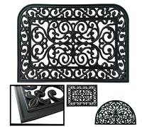 LucaHome - Felpudo Toledo Entrada Casa 45x75cm Canteado Antideslizante | Premium, Fácil Limpieza, Absorbente Acolchado | para Exterior e Interior