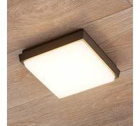 Lucande Amra plafón LED de exterior angular 17,5cm