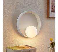 Lucande Andelina aplique, redondo, blanco