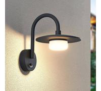 Lucande aplique de exterior Zamalino, 31 cm, antracita, sensor