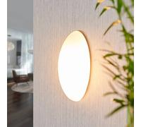 Lucande aplique de pared Jemima, 24 cm, cristal, elíptico