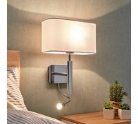 Lucande - Jettka Aplique de Pared White/Chrome