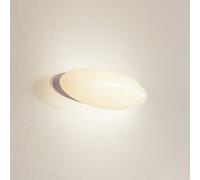 Lucande Aplique de pared LED Leihlo, blanco, plástico, 8 cm de altura