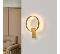 Lucande Aplique de pared LED Yekta, indirecto, latón, atenuable