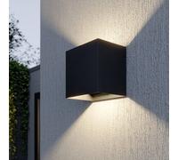 Lucande aplique LED para exterior Evie, 14 cm, antracita, arriba/abajo