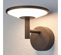 Lucande aplique LED para exterior Fenia, antracita, aluminio, IP65