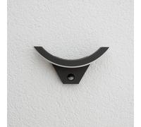 Lucande aplique LED para exterior Half, sensor, antracita, IP54