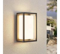 Lucande aplique LED para exterior Ilirian, antracita, aluminio, 15 cm True