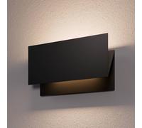 Lucande Aplique LED para exterior Meja, negro, metal, IP54