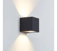 Lucande Aplique LED para exterior Merjem, 12 cm, arriba/abajo, IP54