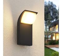 Lucande Aplique LED para exterior Tinna, 20 cm, antracita, IP65
