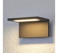 Lucande Aplique LED para exteriores Caner plano True