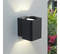 Lucande Aplique LED para exteriores Nikolas de doble haz