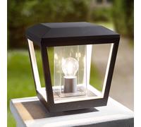 Lucande Lámpara para exterior Dunia (Moderno) en Negro hecho de Aluminio (1 llama, E27) iluminación senderos baliza farola