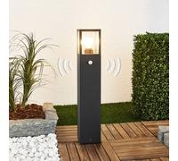 Lucande Bolardo luminoso Klemens, 65 cm, sensor, antracita, E27