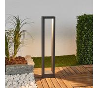 Lucande, bolardo luminoso LED Jupp, juego de 4, 60 cm, antracita, IP54