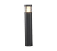 Lucande Bombillas LED baliza de jardín en antracita, transparente,