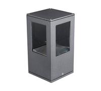 Lucande Bombillas LED baliza de jardín en antracita, transparente, luz | lámpara de jardín ip54 protección contra polvo y salpicaduras, h: 20.2 cm, moderno, 3000 k blanco cálido, de aluminio
