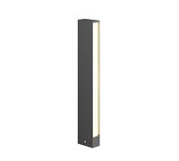 Lucande Bombillas LED baliza de jardín en gris oscuro, blanco, lámpara