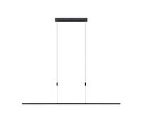 Lucande Bombillas LED lámpara colgante en negro mate, luminaria suspendida