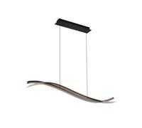 Lucande Bombillas LED lámpara colgante en pan de oro, negro, luminaria | diseño, 2700 k blanco cálido - 5000 k blanco universal para comedor
