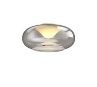 Lucande Bombillas LED lámpara de techo en gris ahumado, cromo, plafón