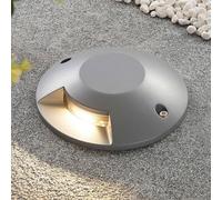 Lucande Foco LED de suelo Jeffrey, plateado, 1 salida de luz