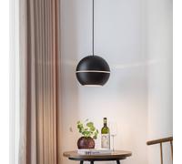 Lucande lámpara colgante Calantha, negro, aluminio, Ø 30 cm