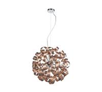 Lucande Lámpara colgante Kaelor (Diseño) en Cobre hecho de Aluminio e.o. para Salón & Comedor (12 llamas, G9) lámpara techo