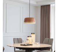 Lucande Lámpara colgante LED Faelinor, cobre, aluminio, Ø 35 cm