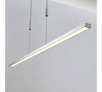 Lucande LED Lámpara colgante Myron (Moderno) en Gris hecho de Aluminio e.o. para Salón & Comedor (1 llama, lámpara, techo