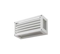 Lucande Lámpara de pared exterior Aurelien (Moderno) en Blanco hecho Aluminio (1 llama, E27) lámparas para aplique lámpara LED