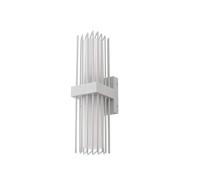 Lucande Lámpara de pared exterior Chandan (Moderno) en Blanco hecho Aluminio (2 llamas, E27) lámparas para aplique lámpara LED