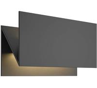 Lucande Lámpara de pared Led exterior de Aluminio Negro