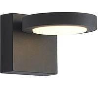 Lucande Lámpara de pared Led exterior de Aluminio Negro