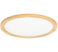 Lucande Lámpara de techo LED de Madera Marrón