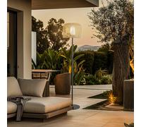 Lucande lámpara de terraza Solvindor, caqui, plástico IP44